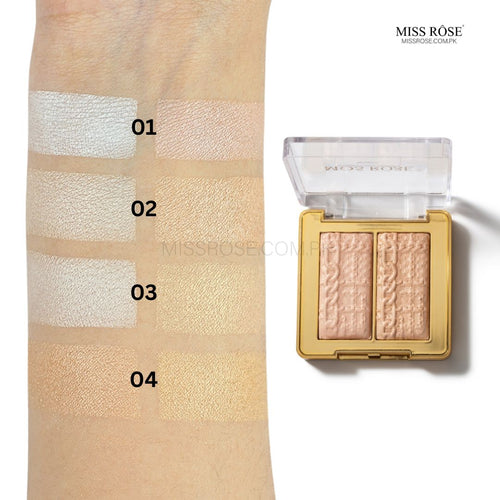 Miss Rose 2 in 1 Highlighter Palette