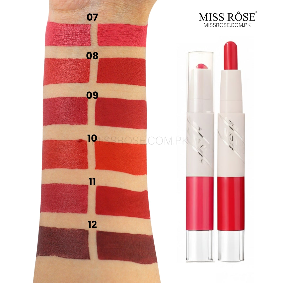 Miss Rose 2 in 1 Lipstick & Lip Gloss