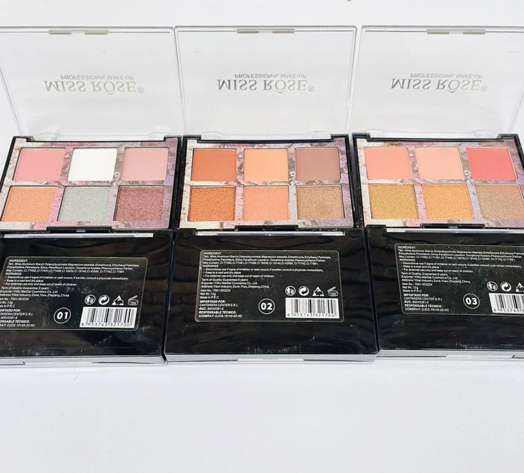 Miss Rose 6 Color Fashion Eyeshadow Palette