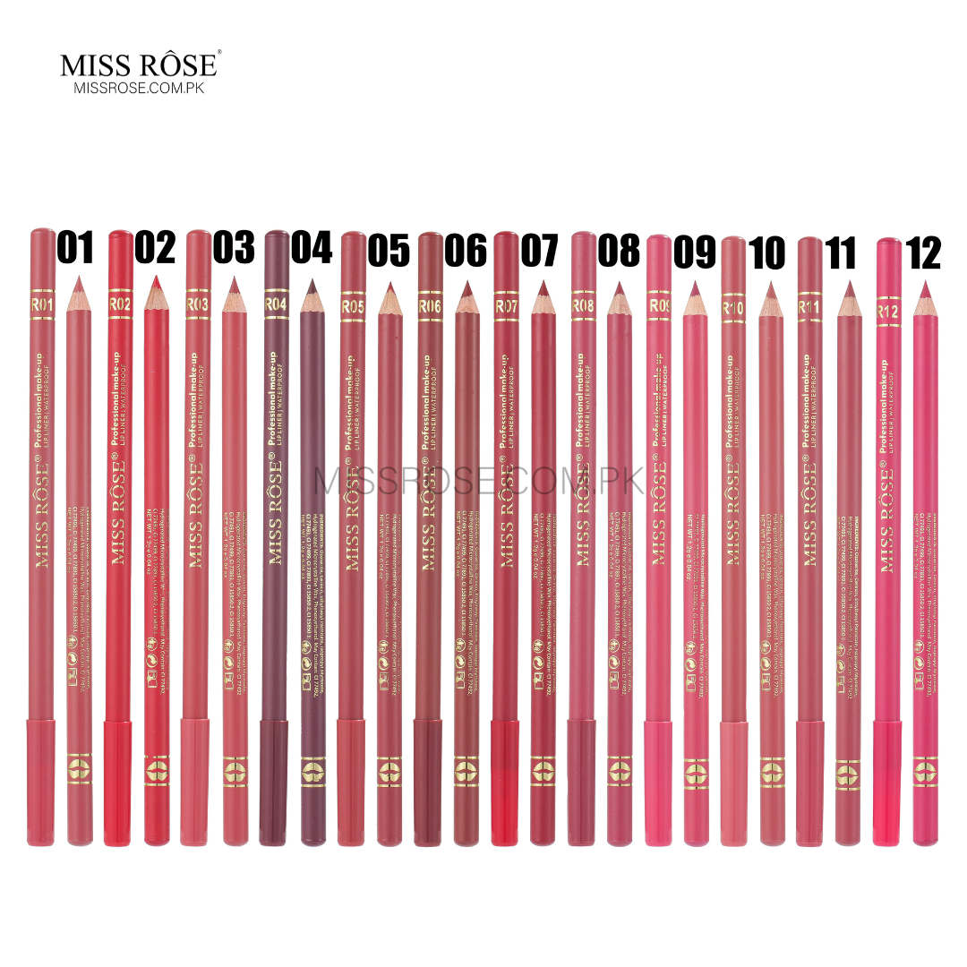 Miss Rose Waterproof Lip Liners