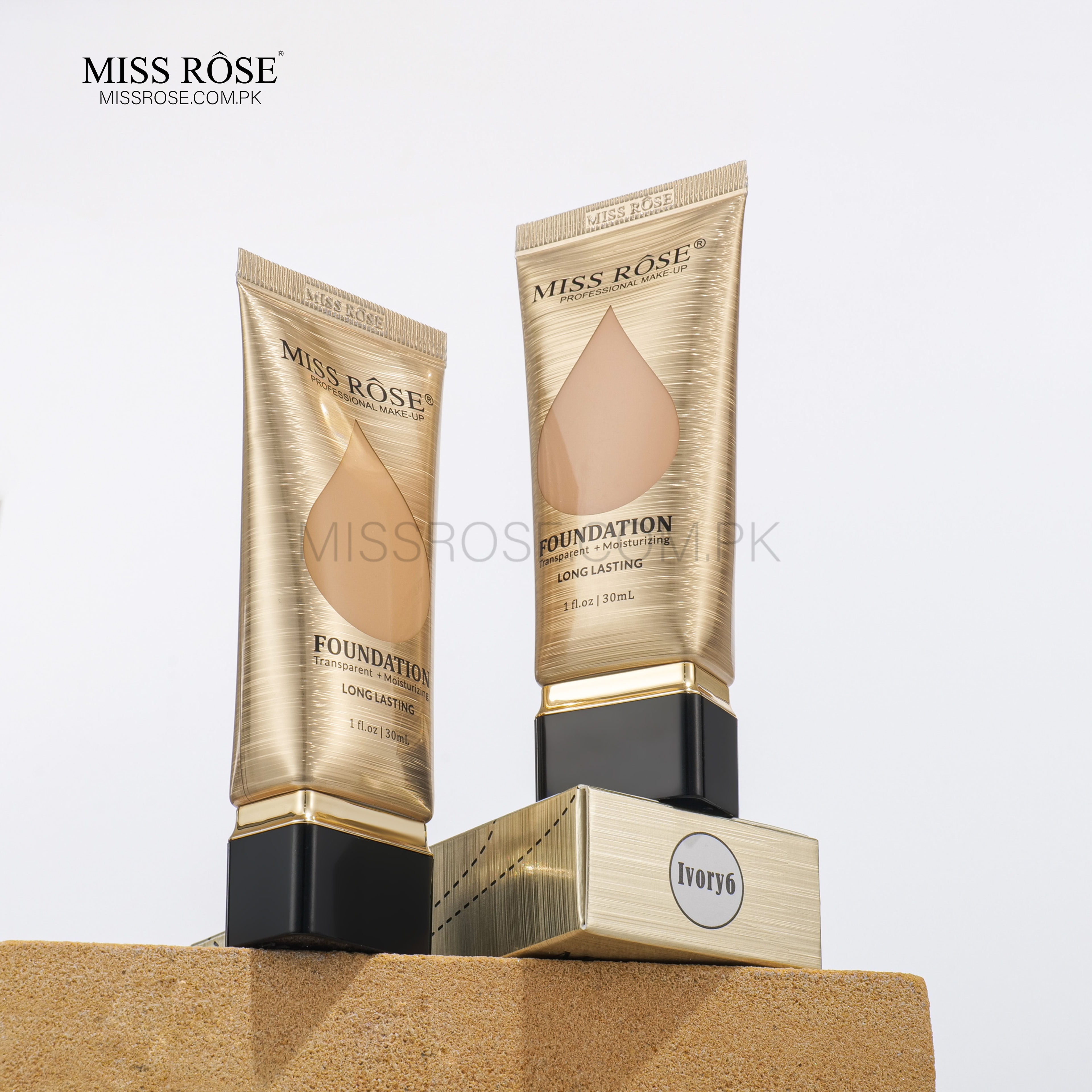 Miss Rose Transparent+ Moisturizing Long Lasting Foundation