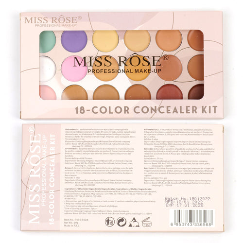 Miss Rose 18 color Concealer & contour Palette Makeup
