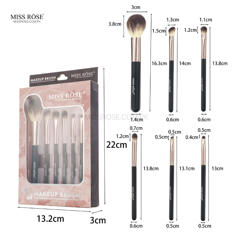 Miss Rose Everyday Essentials Makeup Brush Set