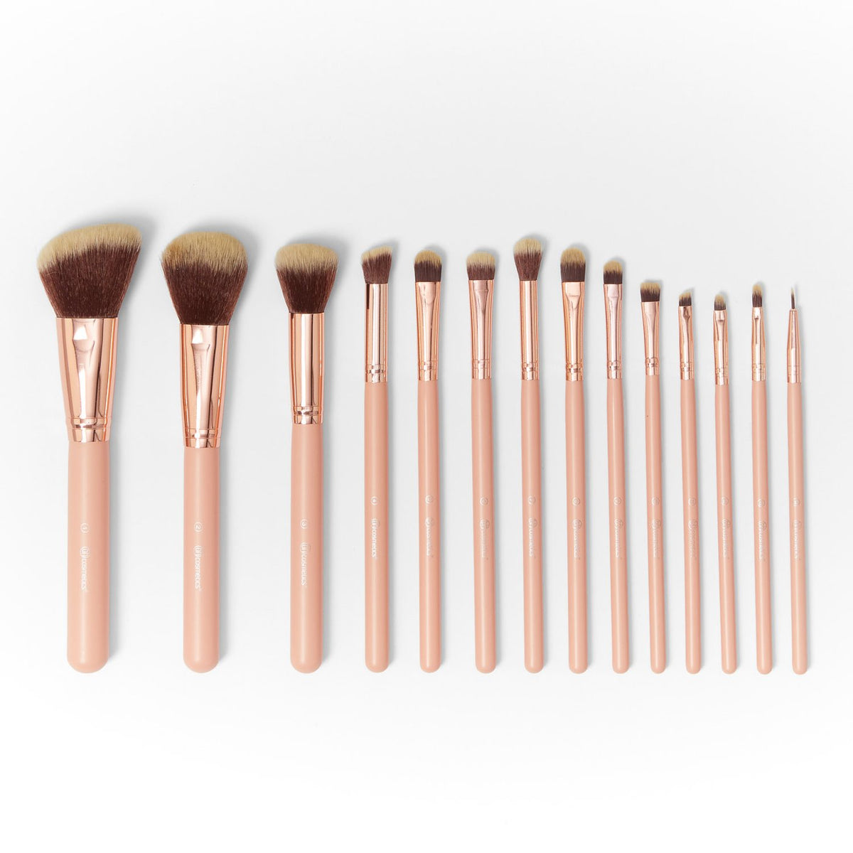 BH Chic 14 Piece Makeup Brush Set With Zip Bag