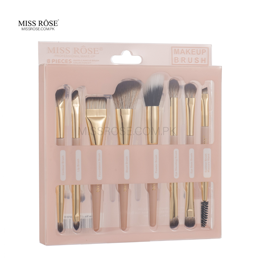Miss Rose Professional 2-in-1 Dual-Ended Brush Set