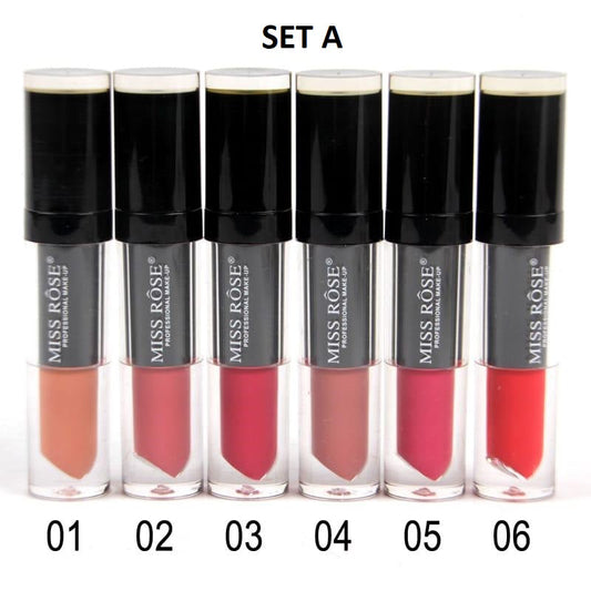 Miss Rose Nude Matte Lip Gloss (Set of 6)