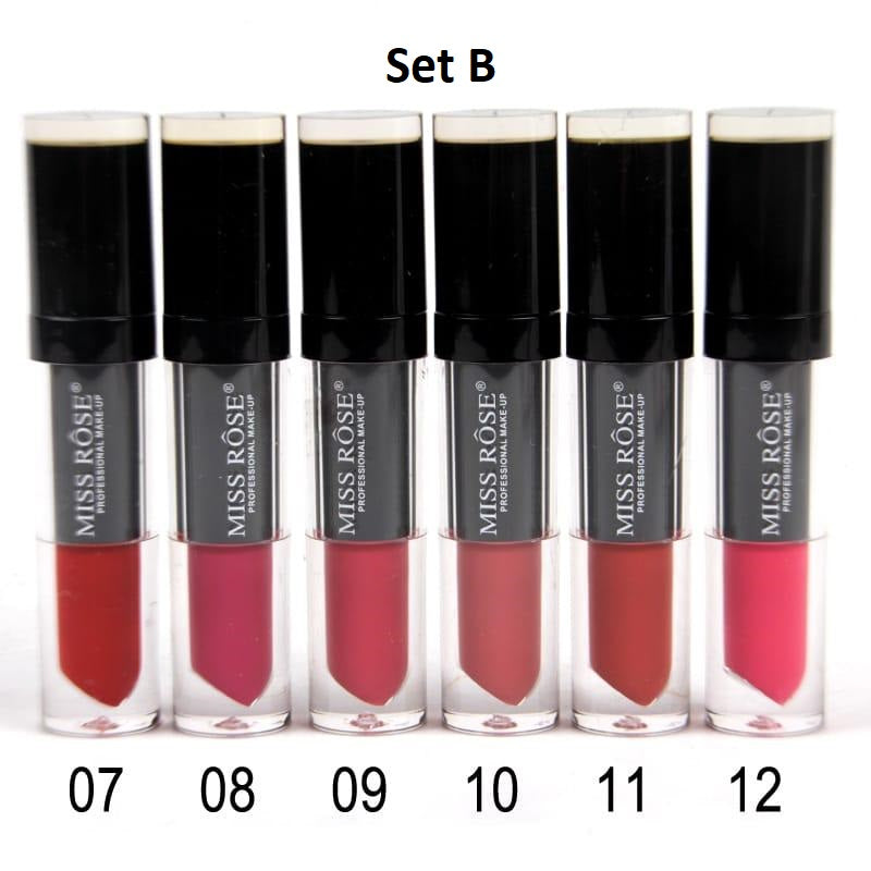 Miss Rose Nude Matte Lip Gloss (Set of 6)