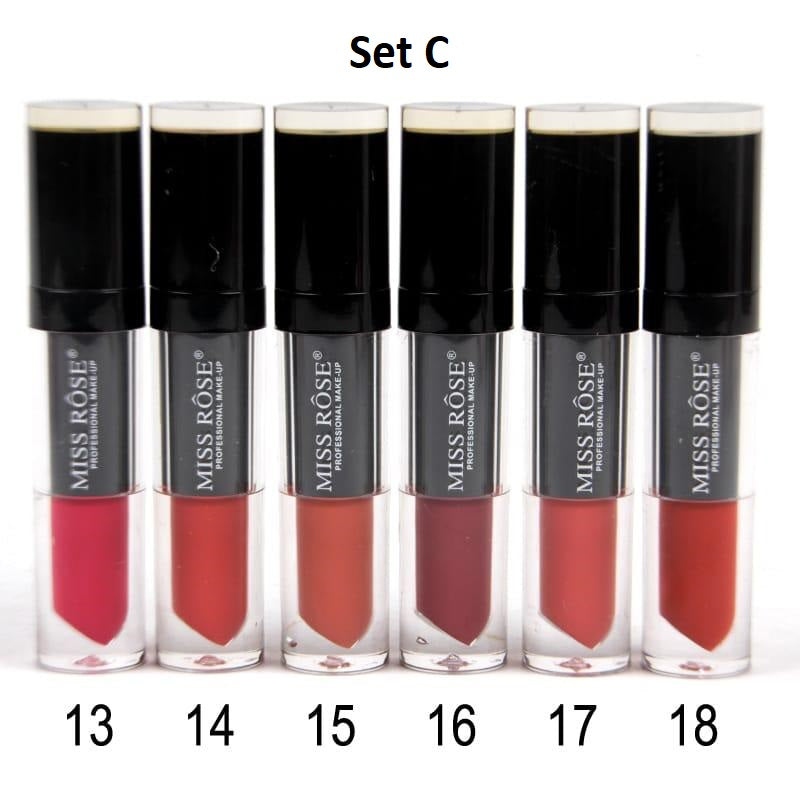 Miss Rose Nude Matte Lip Gloss (Set of 6)