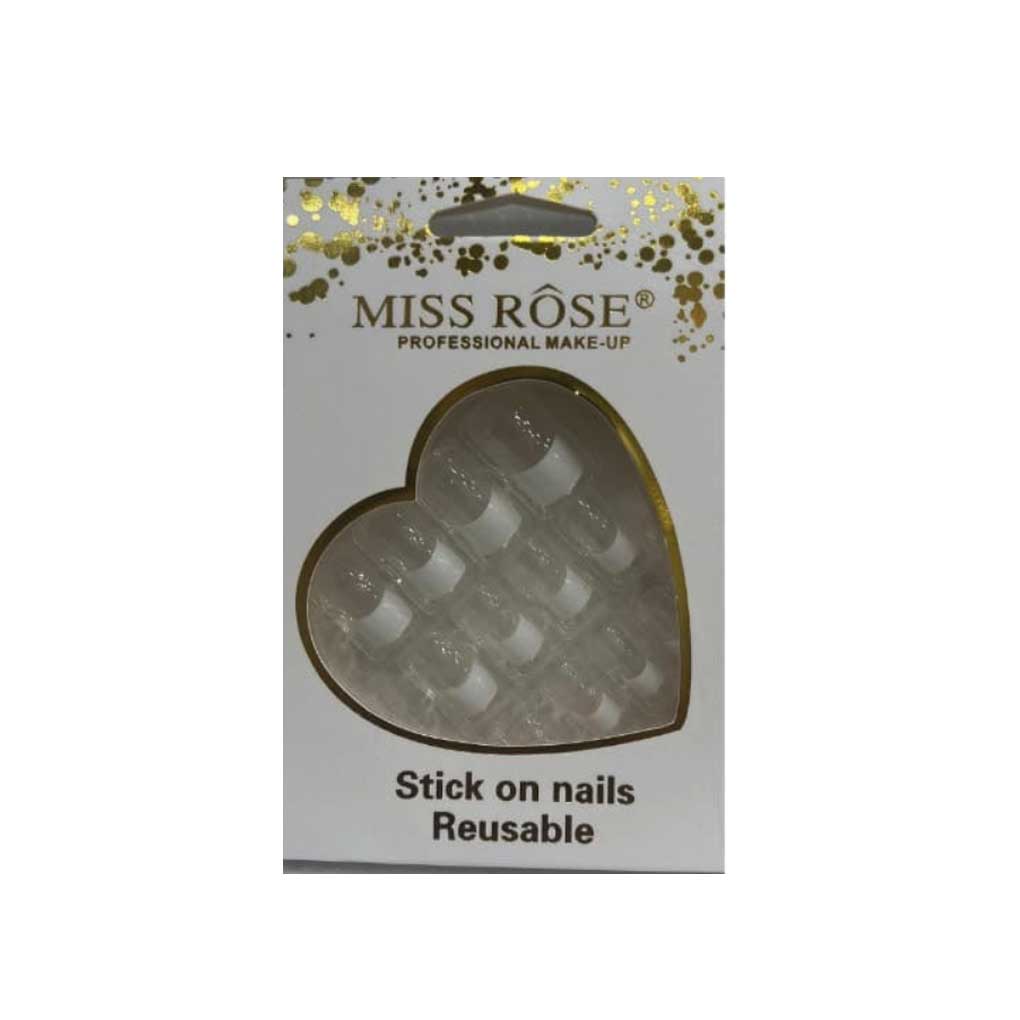 Miss Rose Stick on Nails Reusable