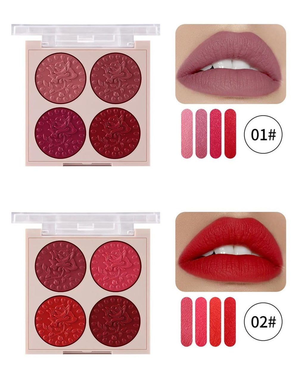 MISS Rose 4 Color Exclusive Creation Lip Palette