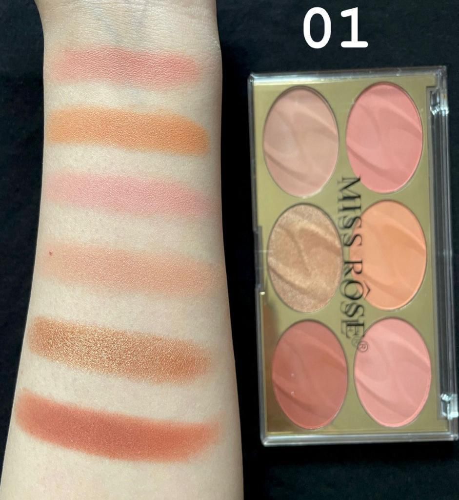 Miss Rose 6 Color Face Kit