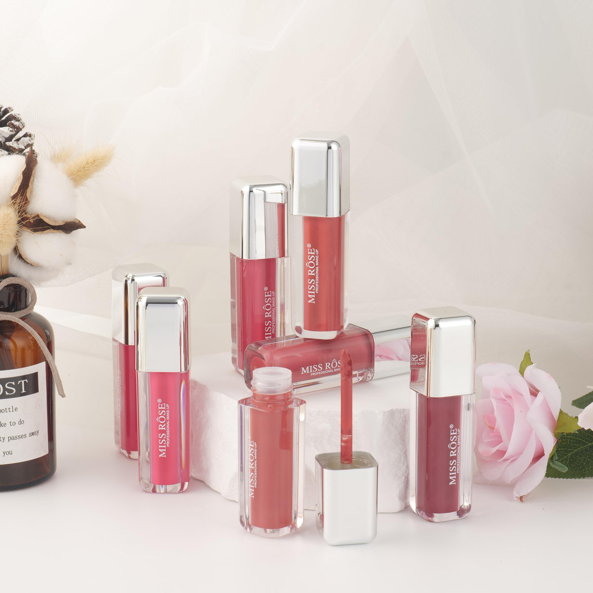 Miss Rose Crystal Matte Lip Gloss