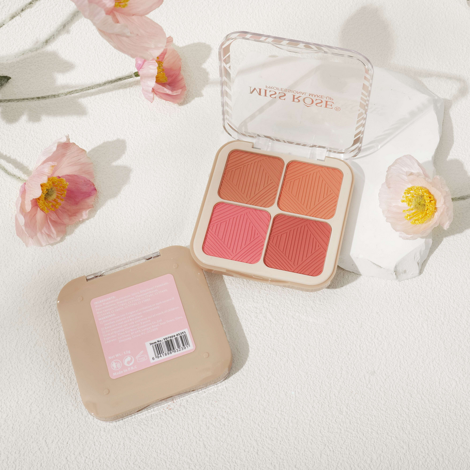 Miss Rose Flushed Pink 4-Color Blusher