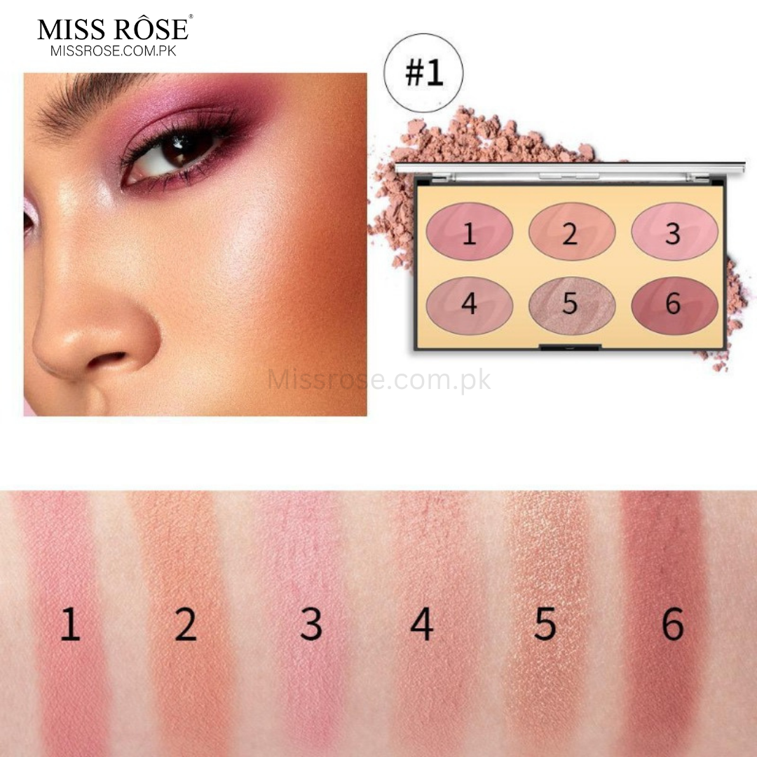 Miss Rose 6 Color Face Kit