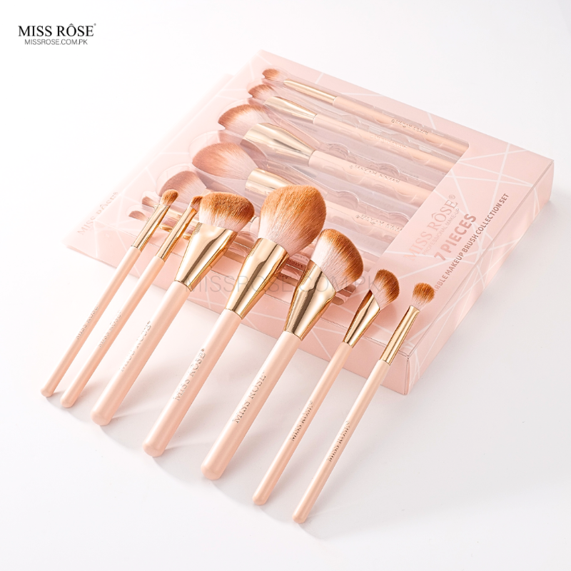 Miss Rose 7-Piece Marble Makeup Brush Collection Set