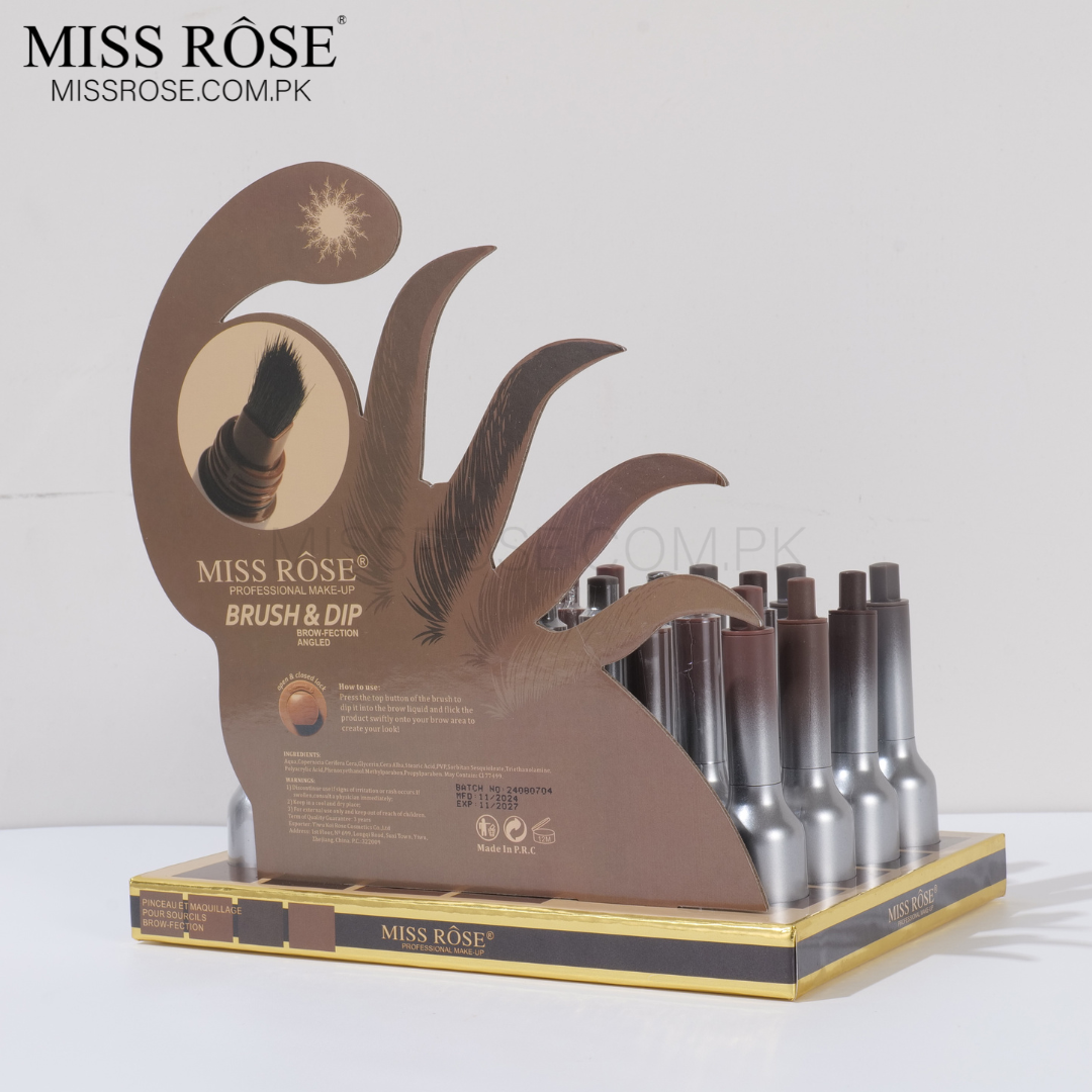 Miss Rose Brow Fection Angled Brush & Dip Eyebrow Gel