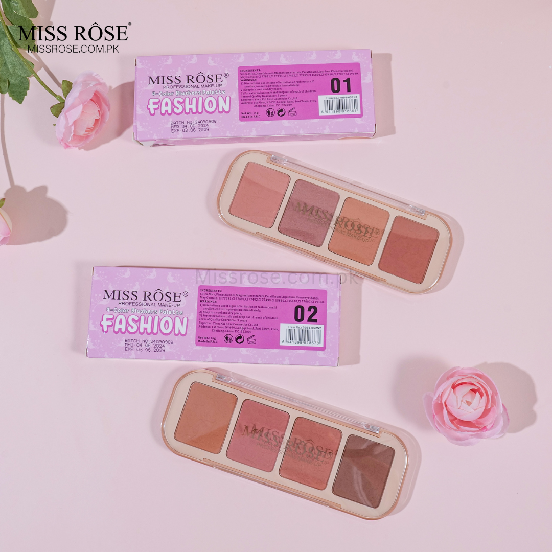 Miss Rose ButterBlend 4-Color Blush Palette