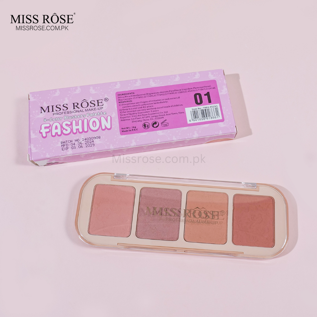 Miss Rose ButterBlend 4-Color Blush Palette