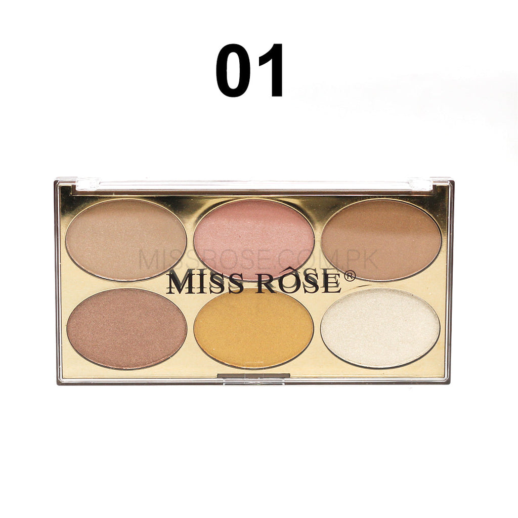Miss Rose Gilded Ellipse Highlighters Kit