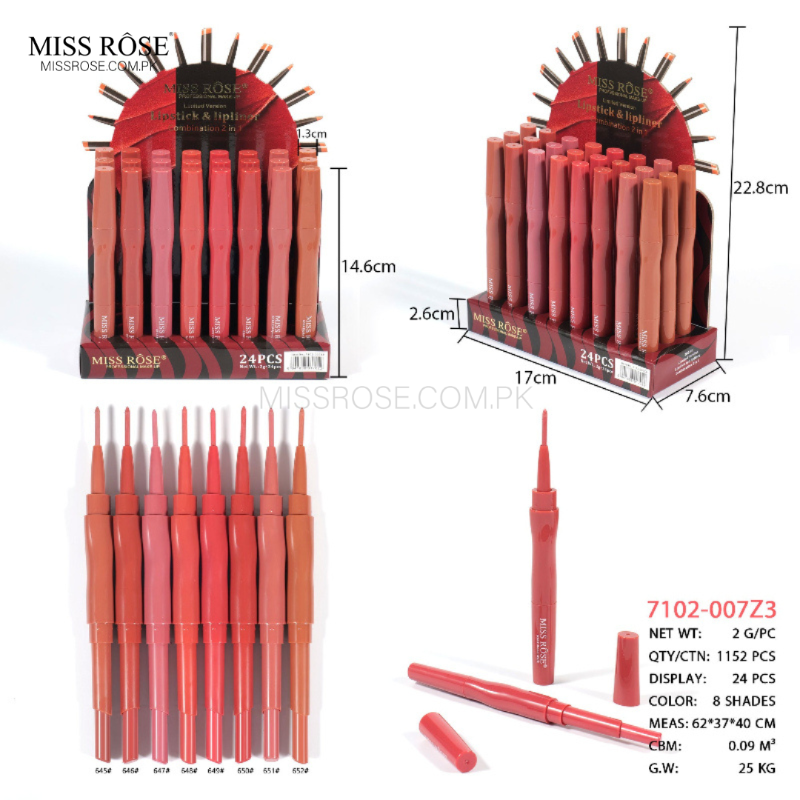 Miss Rose LuxeLine Lip Duo