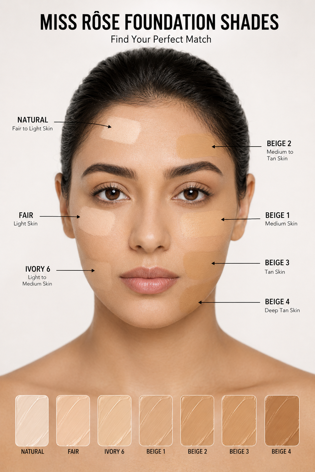 MISS ROSE Liquid Foundation