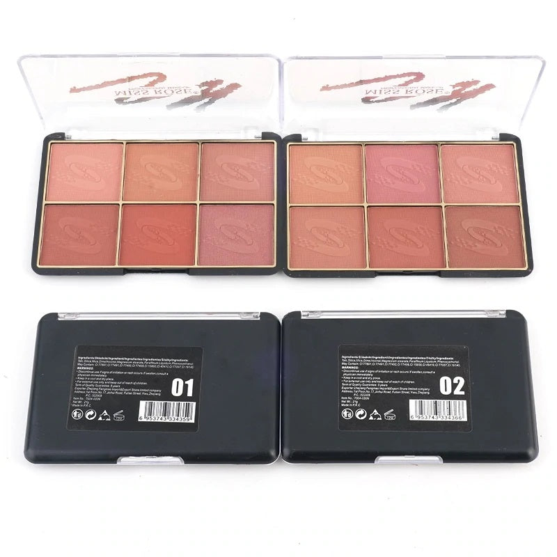 Miss rose 6 color blush kit