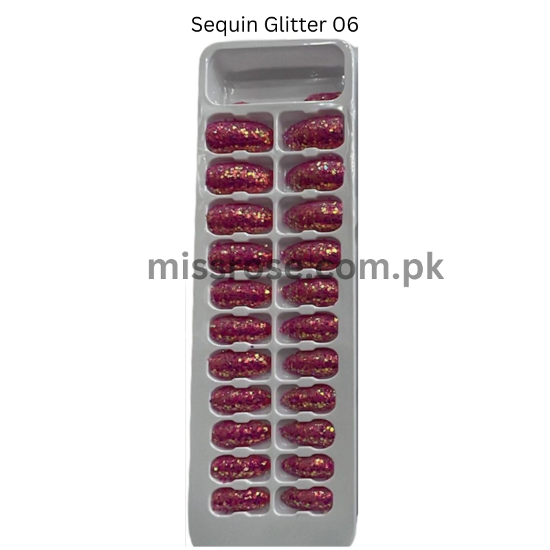 Stick On sequin Glitter Nails