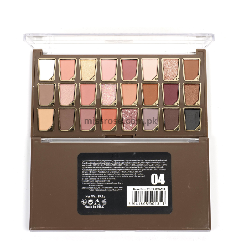 Missrose Rose 24-Color Eyeshadow PAN