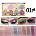 MISS ROSE 8 Colors Glitter Eyeshadow Palette (NEW)