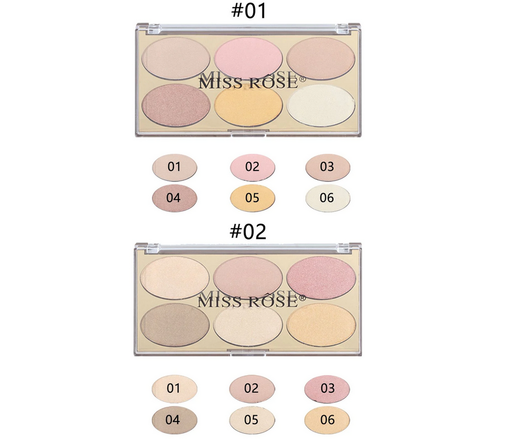 Miss rose Gilded Ellipse highlighters Kit