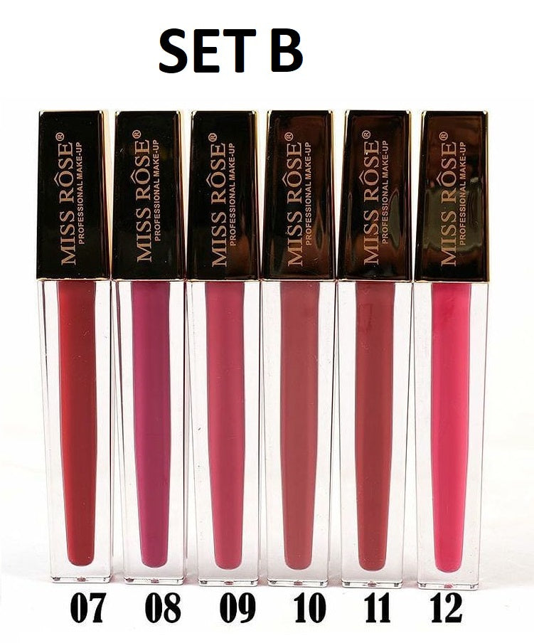 Miss Rose New Matt Liquid Lip Gloss (Gold)