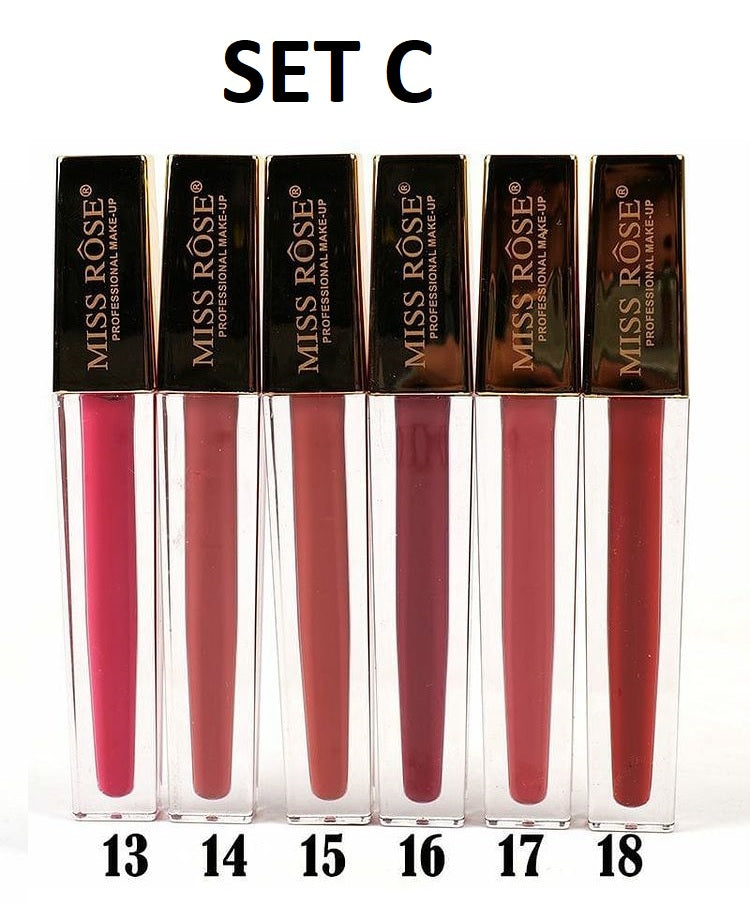 Miss Rose New Matt Liquid Lip Gloss (Gold)